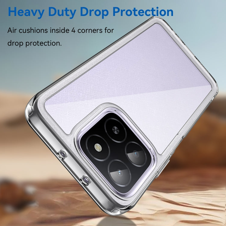 For Honor X5b Colorful Series Acrylic Hybrid TPU Phone Case