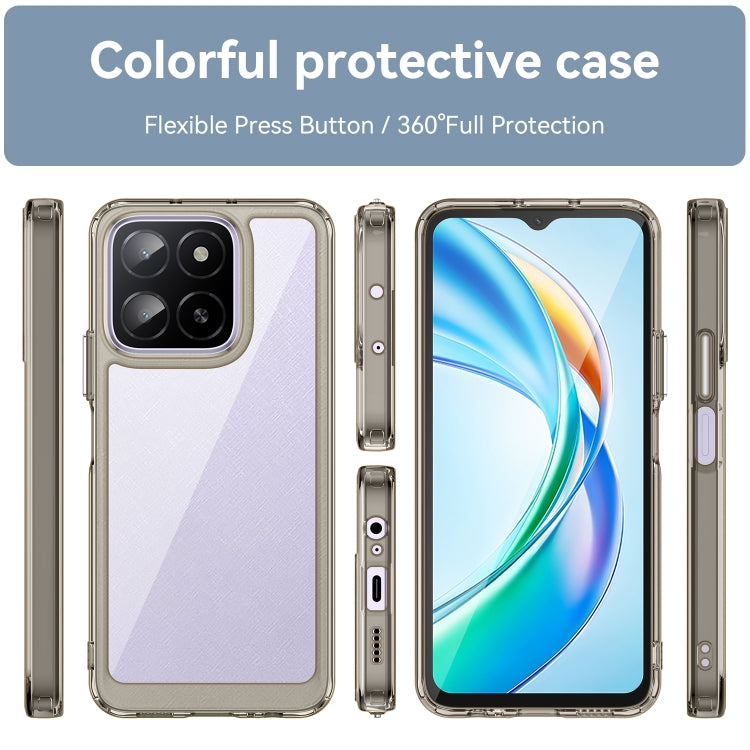 For Honor X6b Colorful Series Acrylic Hybrid TPU Phone Case