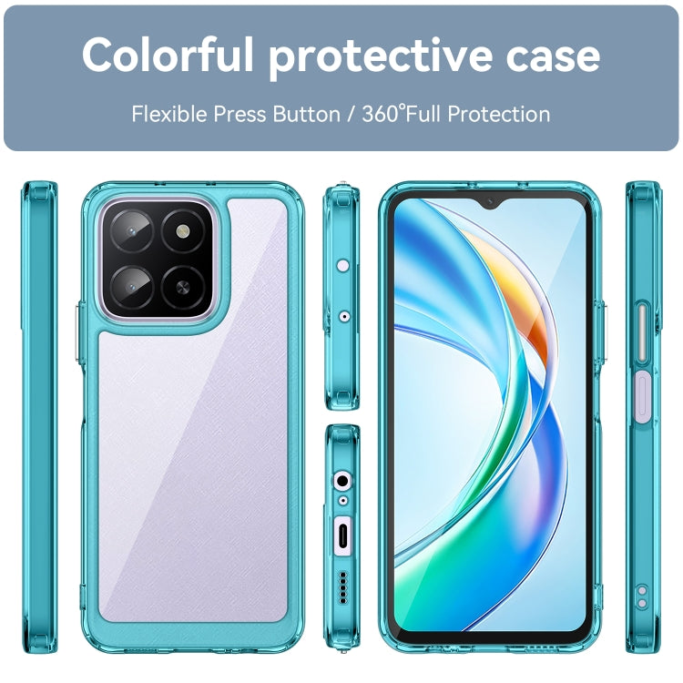 For Honor X6b Colorful Series Acrylic Hybrid TPU Phone Case