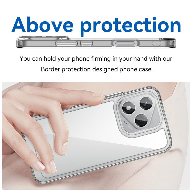 For Honor 400 Lite Global Colorful Series Acrylic Hybrid TPU Phone Case