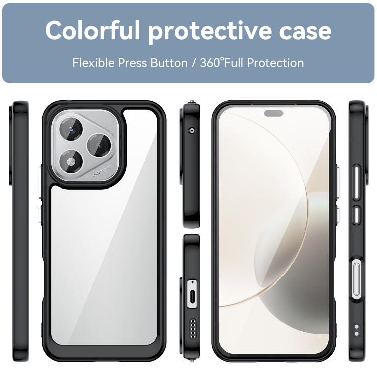 For Honor X70i Colorful Series Acrylic Hybrid TPU Phone Case