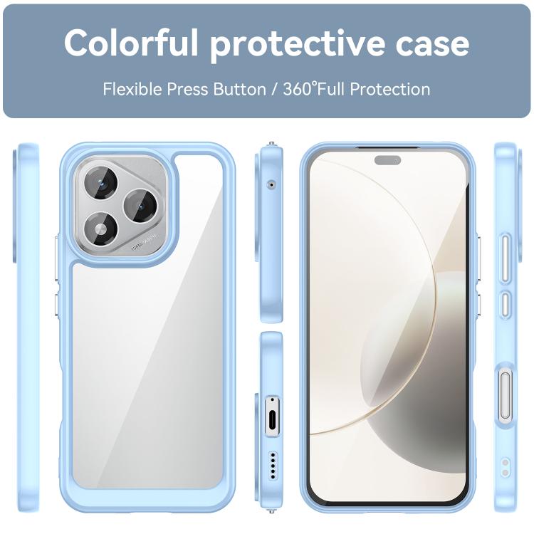 For Honor X70i Colorful Series Acrylic Hybrid TPU Phone Case