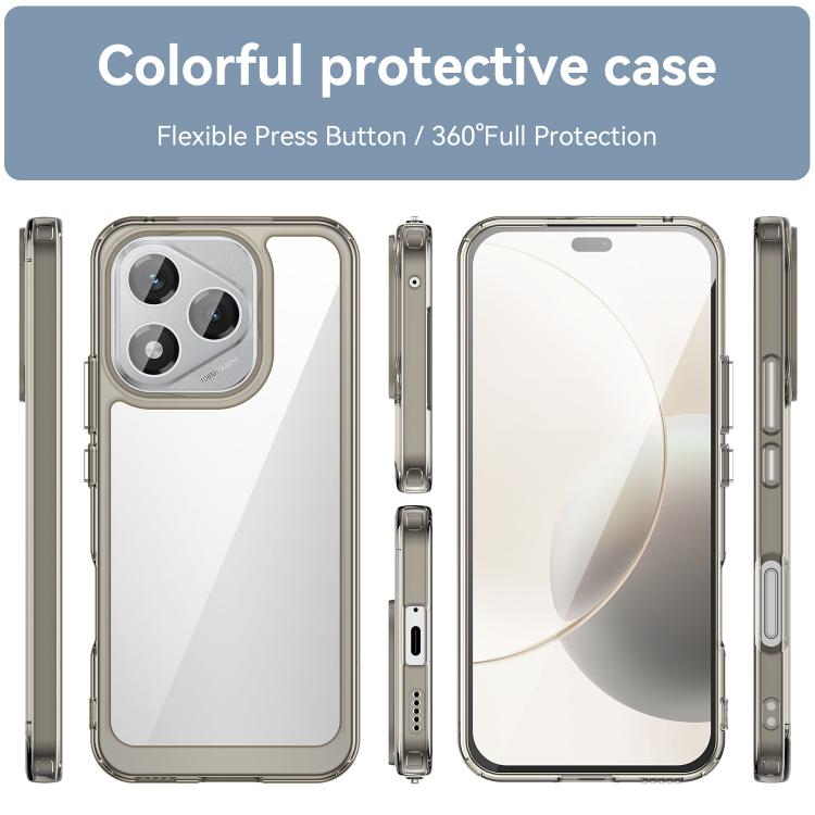 For Honor X70i Colorful Series Acrylic Hybrid TPU Phone Case