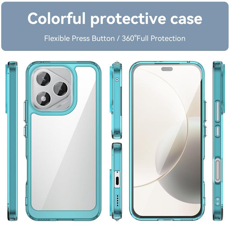 For Honor X70i Colorful Series Acrylic Hybrid TPU Phone Case