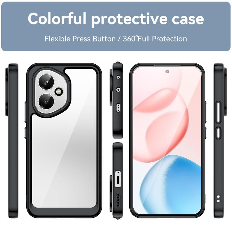 For Honor 400 Global 156.5mm Colorful Series Acrylic Hybrid TPU Phone Case