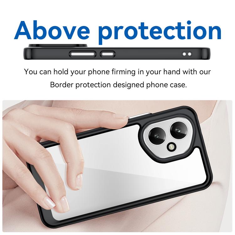 For Honor 400 Global 156.5mm Colorful Series Acrylic Hybrid TPU Phone Case