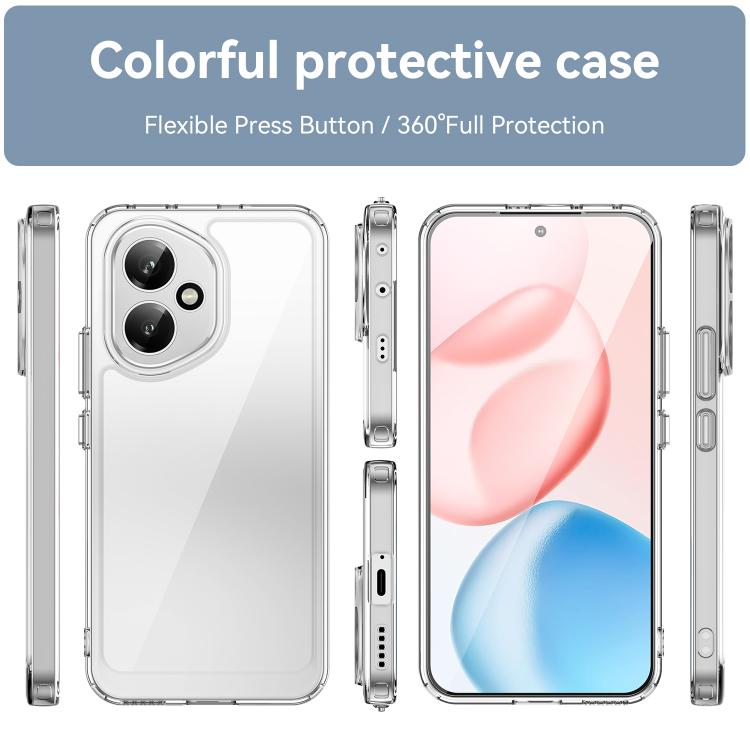 For Honor 400 Global 156.5mm Colorful Series Acrylic Hybrid TPU Phone Case