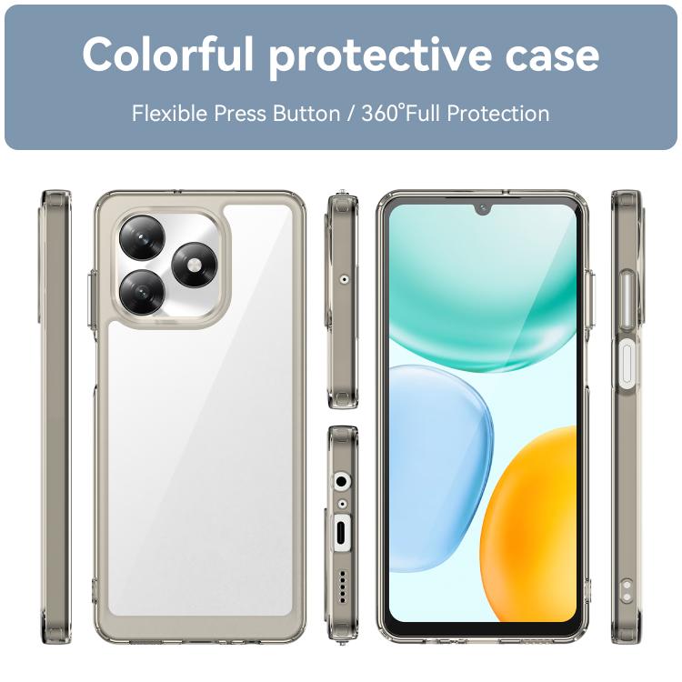 For Honor X5c 4G Colorful Series Acrylic Hybrid TPU Phone Case