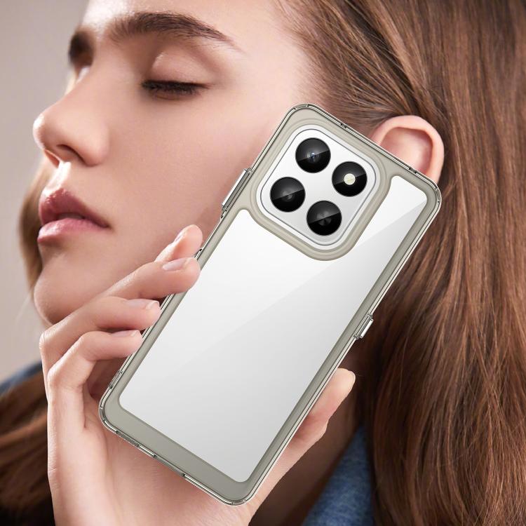 For Honor X7d 5G Colorful Series Acrylic Hybrid TPU Phone Case
