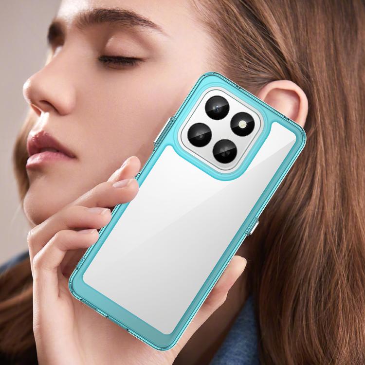 For Honor X7d 5G Colorful Series Acrylic Hybrid TPU Phone Case