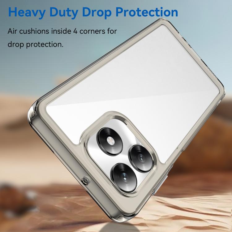 For Honor X5c Plus Colorful Series Acrylic Hybrid TPU Phone Case