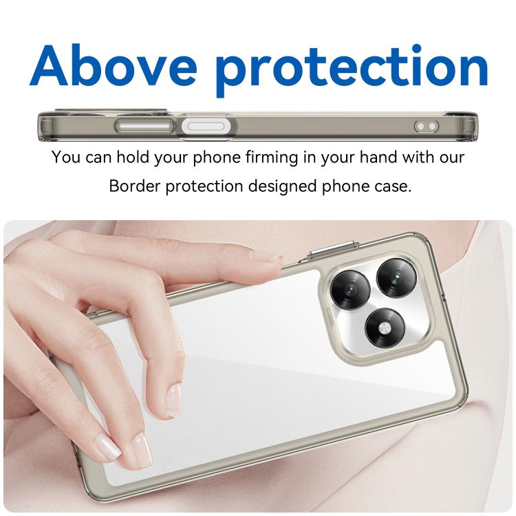 For Honor X5c Plus Colorful Series Acrylic Hybrid TPU Phone Case