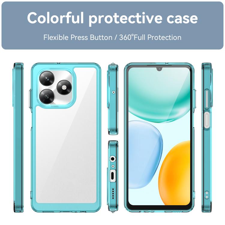 For Honor X5c Plus Colorful Series Acrylic Hybrid TPU Phone Case