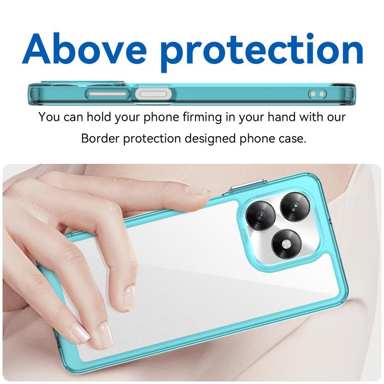 For Honor X5c Plus Colorful Series Acrylic Hybrid TPU Phone Case