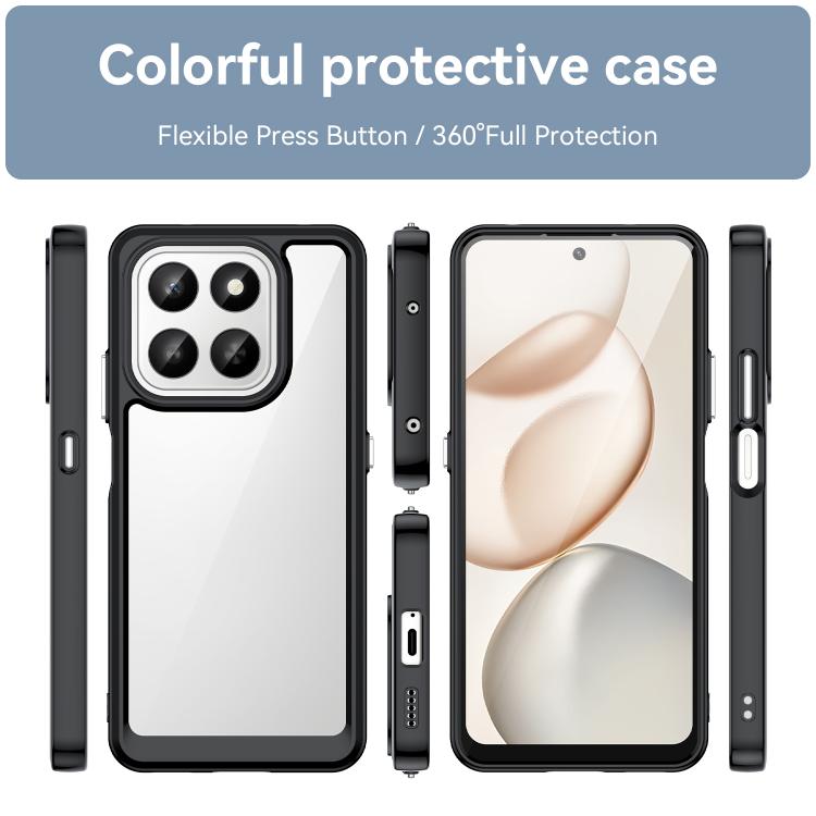 For Honor 400 Smart 5G Colorful Series Acrylic Hybrid TPU Phone Case