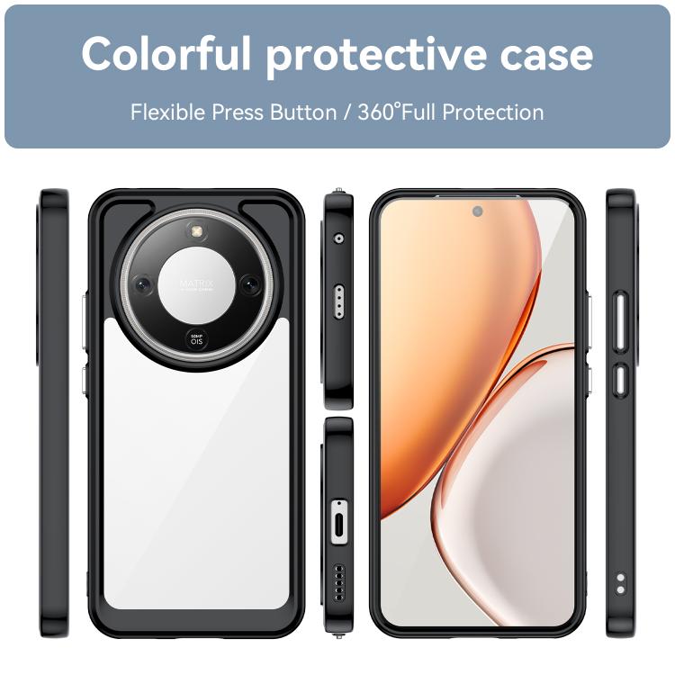 For Honor X9d 5G Colorful Series Acrylic Hybrid TPU Phone Case