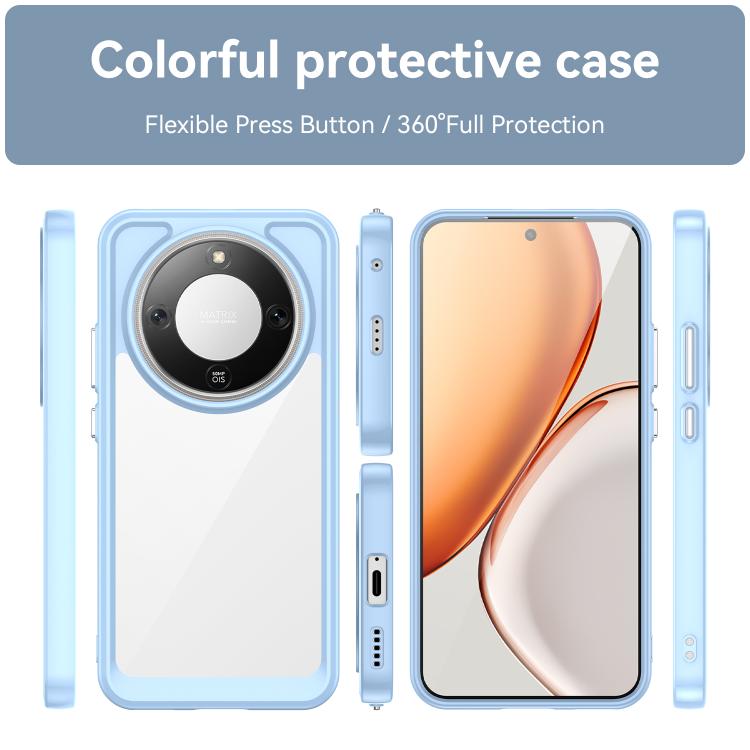 For Honor X9d 5G Colorful Series Acrylic Hybrid TPU Phone Case