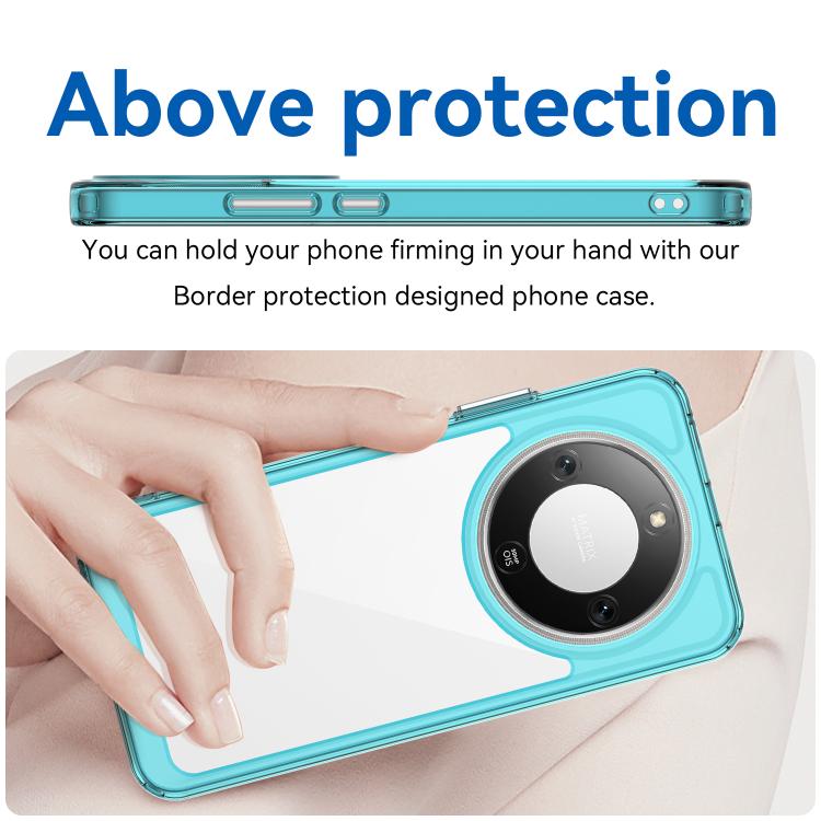 For Honor X9d 5G Colorful Series Acrylic Hybrid TPU Phone Case