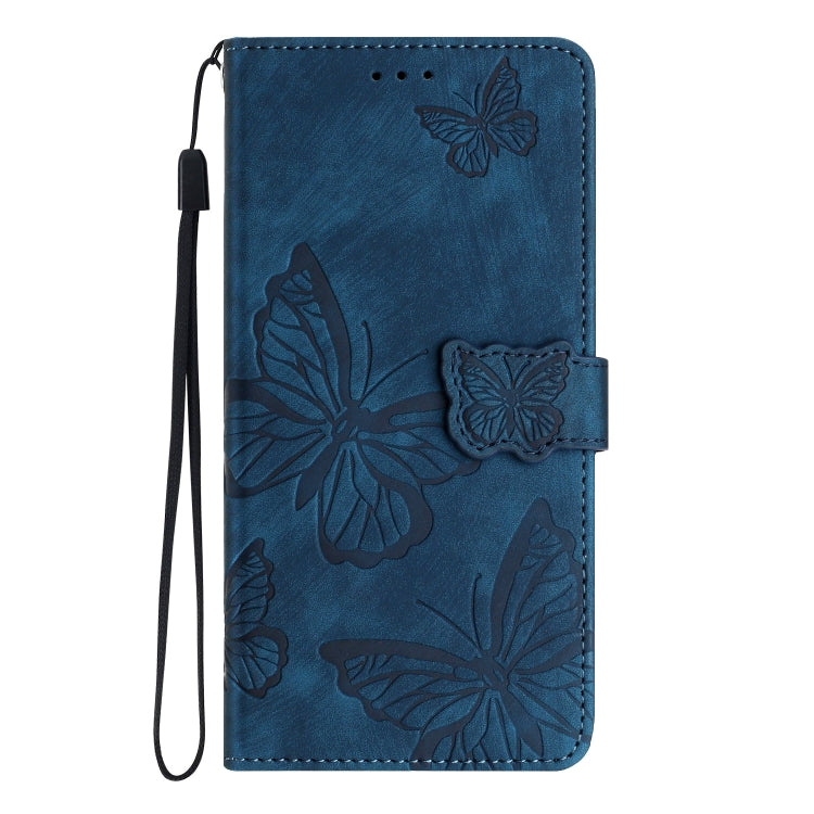 For OnePlus 13 Skin-feel Embossed Butterfly Leather Phone Case