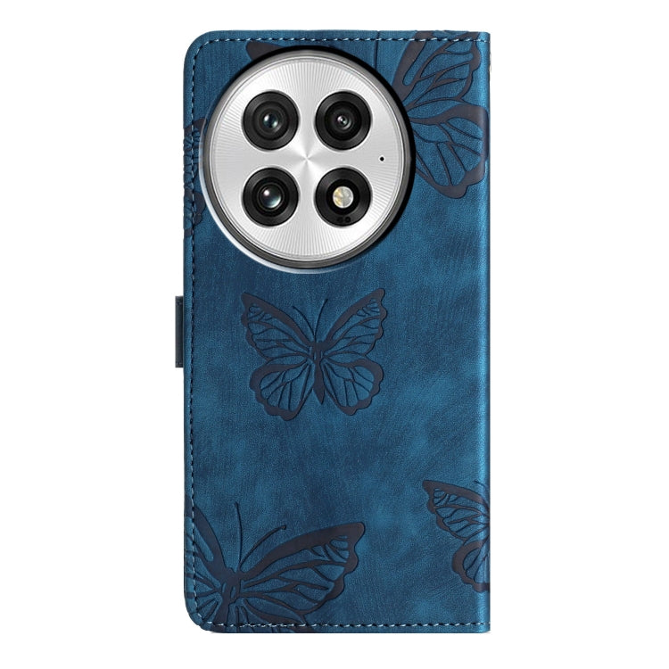 For OnePlus 13 Skin-feel Embossed Butterfly Leather Phone Case