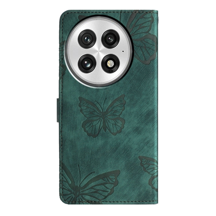 For OnePlus 13 Skin-feel Embossed Butterfly Leather Phone Case