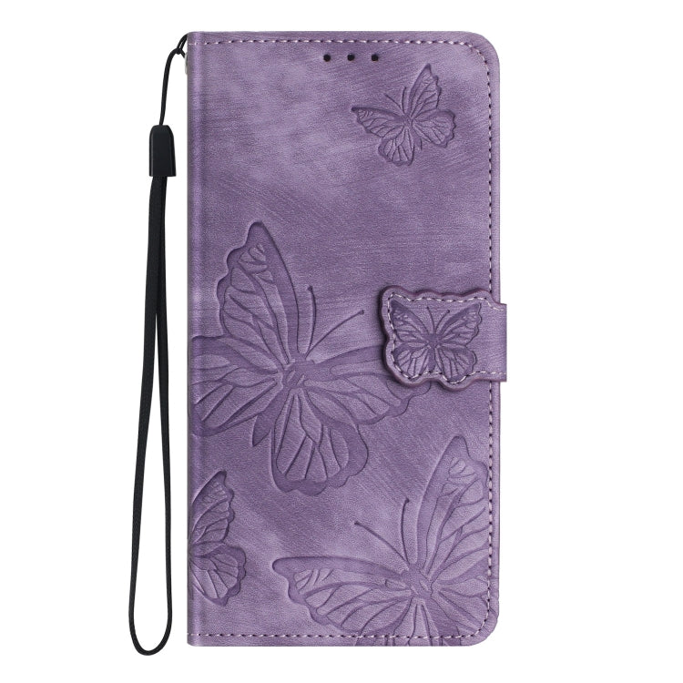 For OnePlus 13 Skin-feel Embossed Butterfly Leather Phone Case