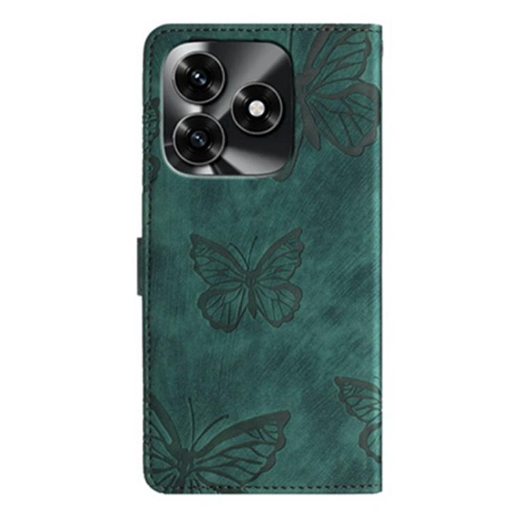 For Honor X5c Plus 4G Global Skin-feel Embossed Butterfly Leather Phone Case
