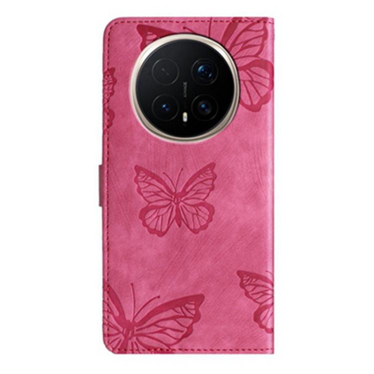 For Honor Magic8 Pro Skin-feel Embossed Butterfly Leather Phone Case