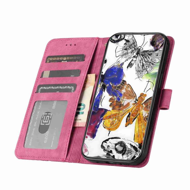 For Honor Magic8 Pro Skin-feel Embossed Butterfly Leather Phone Case
