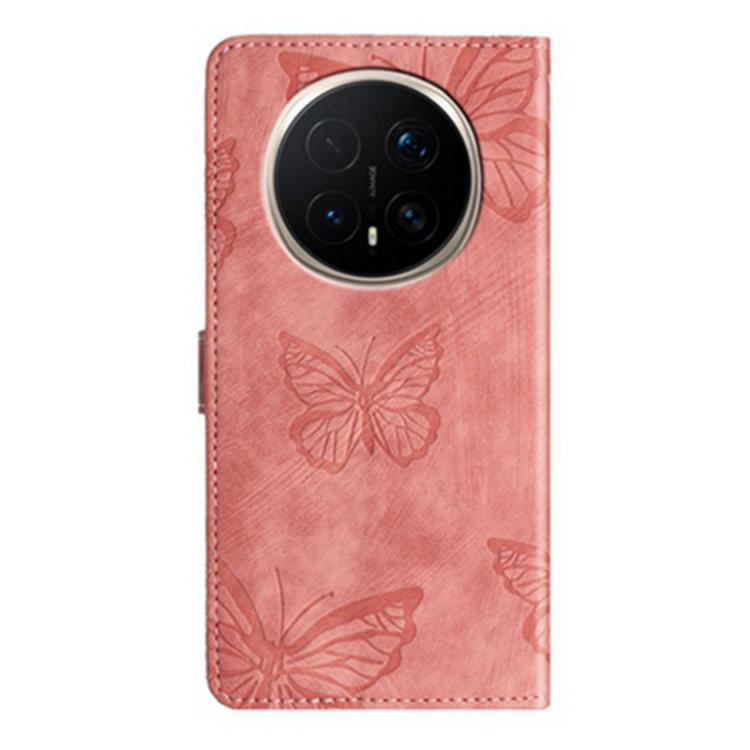 For Honor Magic8 Pro Skin-feel Embossed Butterfly Leather Phone Case