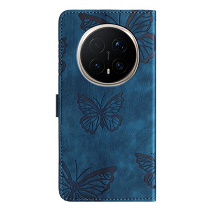 For Honor Magic8 Skin-feel Embossed Butterfly Leather Phone Case