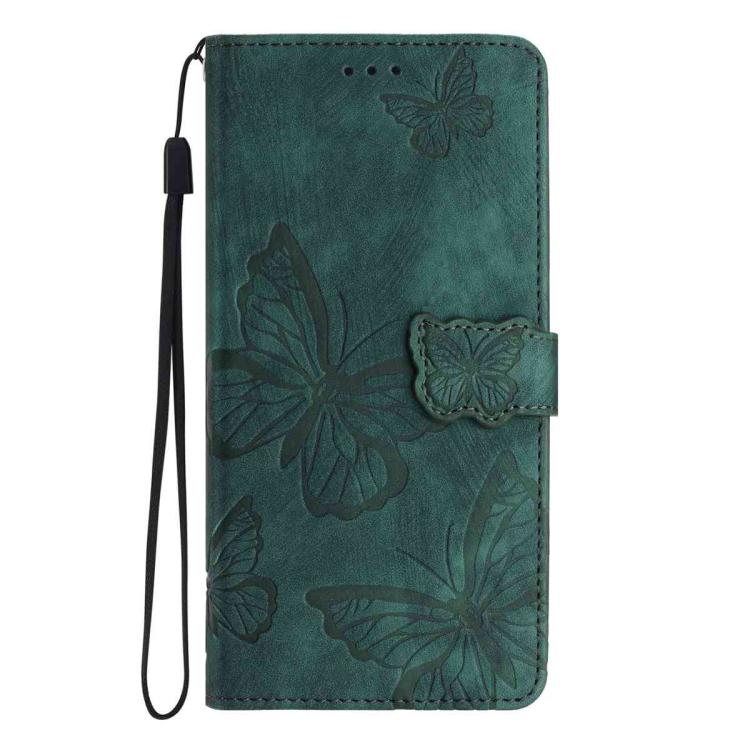 For Honor Magic8 Skin-feel Embossed Butterfly Leather Phone Case