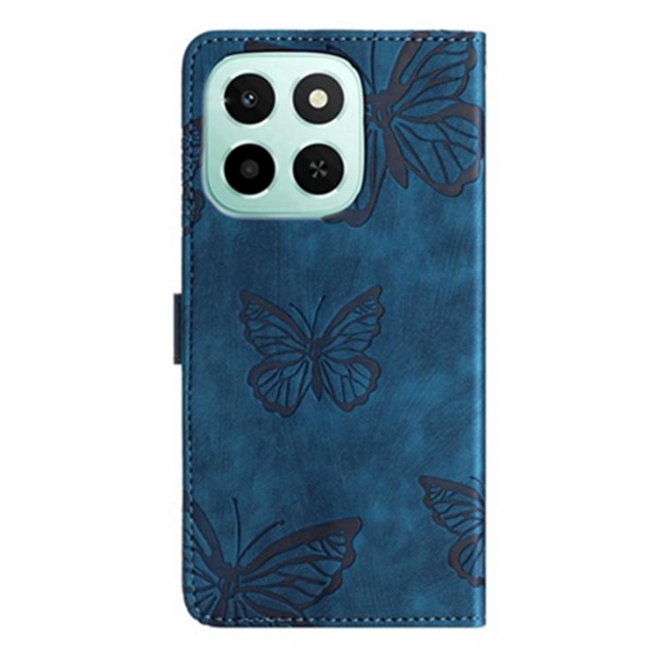 For Honor X6c 4G / X5b 4G Global Skin-feel Embossed Butterfly Leather Phone Case