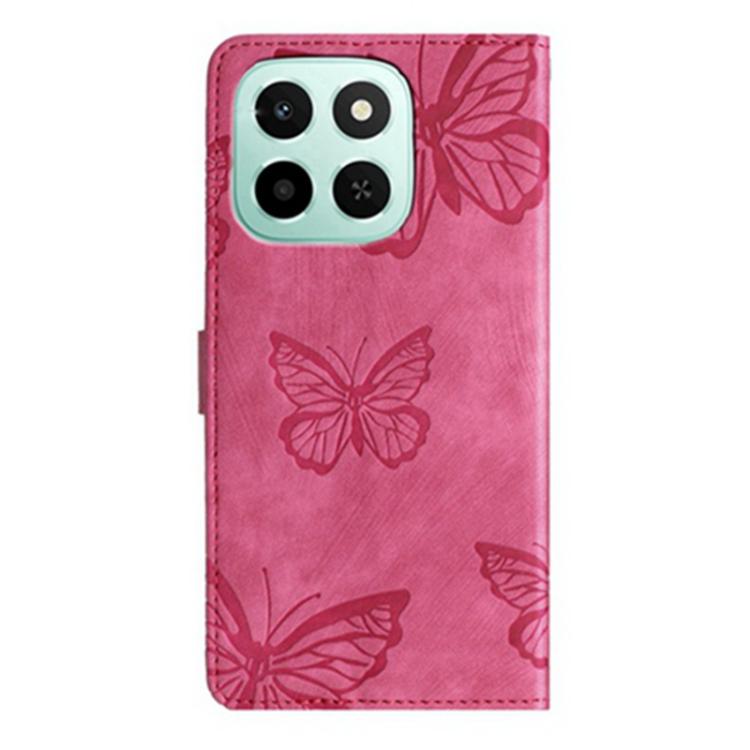 For Honor X6c 4G / X5b 4G Global Skin-feel Embossed Butterfly Leather Phone Case
