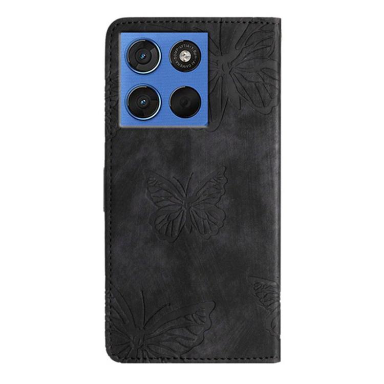 For Motorola Edge 70 5G Skin-feel Embossed Butterfly Leather Phone Case