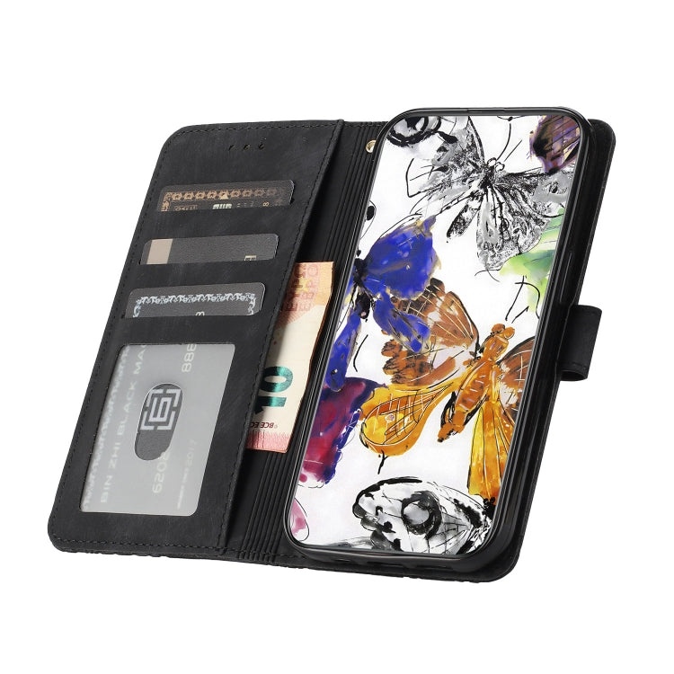 For Xiaomi 15 Skin-feel Embossed Butterfly Leather Phone Case