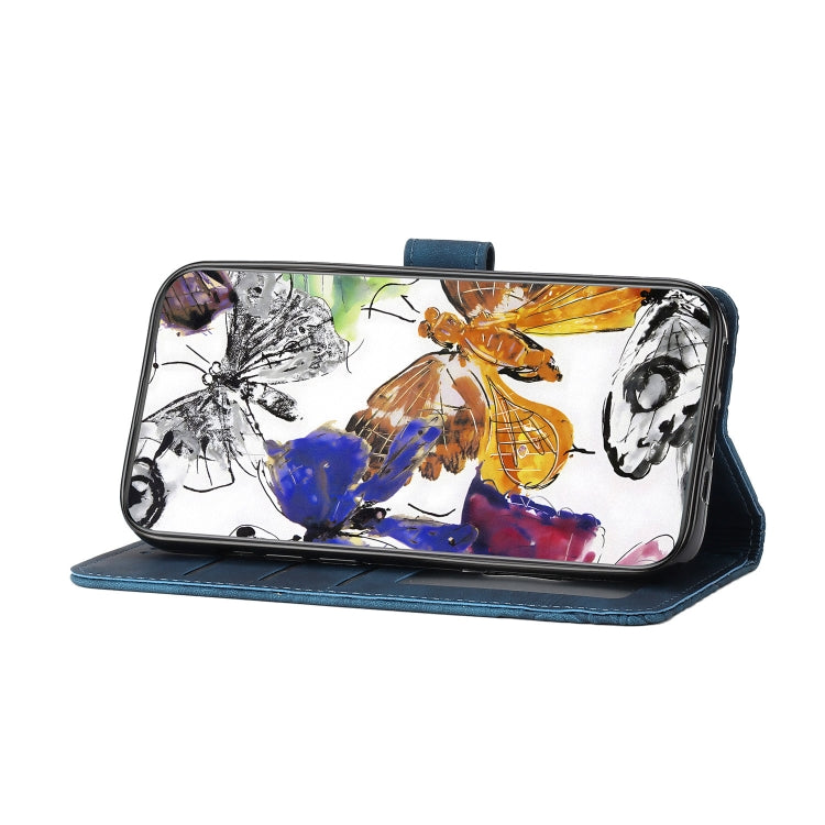 For Xiaomi 15 Skin-feel Embossed Butterfly Leather Phone Case