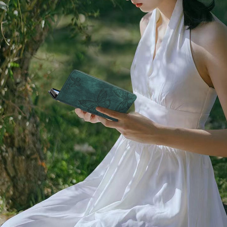 For Xiaomi 15 Skin-feel Embossed Butterfly Leather Phone Case