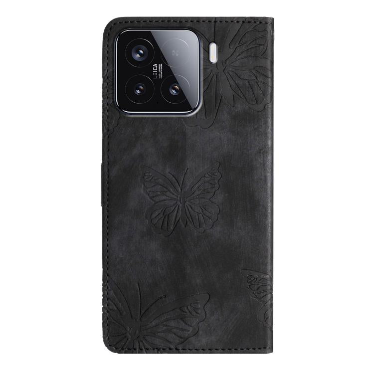 For Xiaomi 15T 5G Skin-feel Embossed Butterfly Leather Phone Case