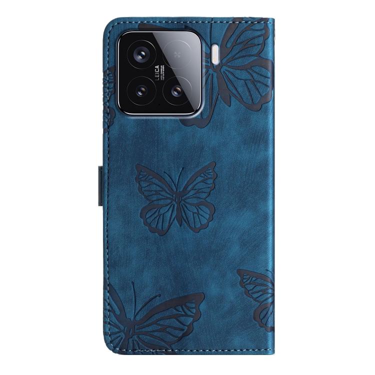 For Xiaomi 15T 5G Skin-feel Embossed Butterfly Leather Phone Case
