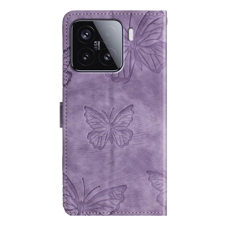 For Xiaomi 15T 5G Skin-feel Embossed Butterfly Leather Phone Case