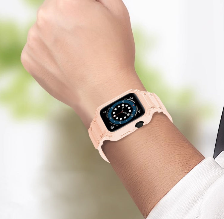 For Apple Watch Series 10 / 11 46mm Armor TPU Case Integrated Watch Band