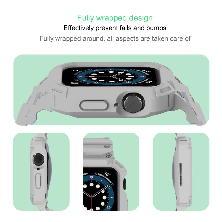 For Apple Watch Series 10 / 11 46mm Armor TPU Case Integrated Watch Band