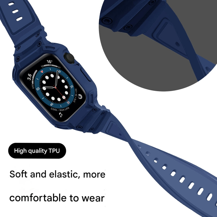 For Apple Watch Series 10 / 11 46mm Armor TPU Case Integrated Watch Band
