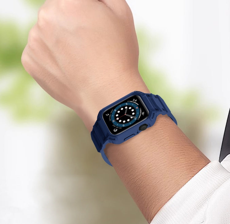 For Apple Watch Series 10 / 11 46mm Armor TPU Case Integrated Watch Band