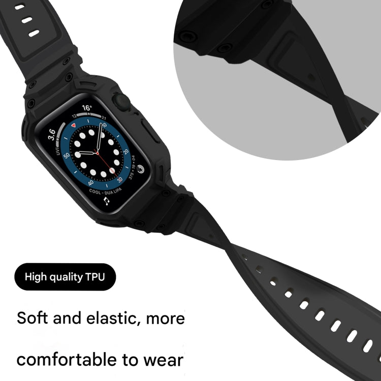 For Apple Watch Series 10 / 11 42mm Armor TPU Case Integrated Watch Band