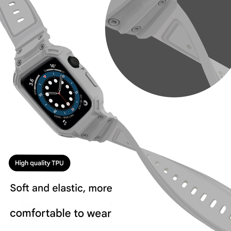 For Apple Watch Series 10 / 11 42mm Armor TPU Case Integrated Watch Band