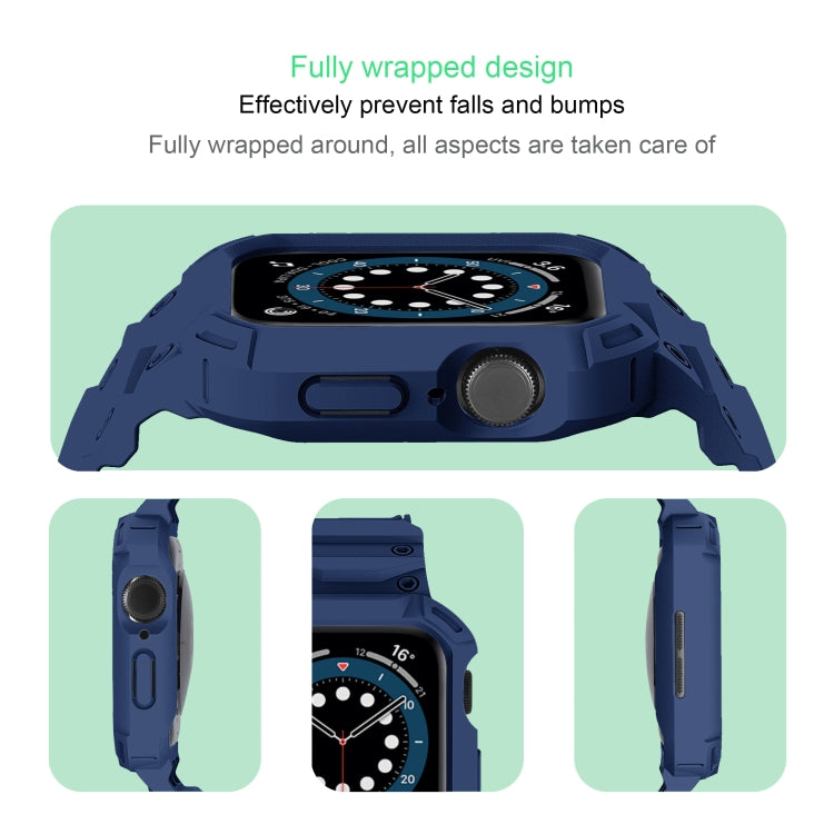 For Apple Watch Series 10 / 11 42mm Armor TPU Case Integrated Watch Band