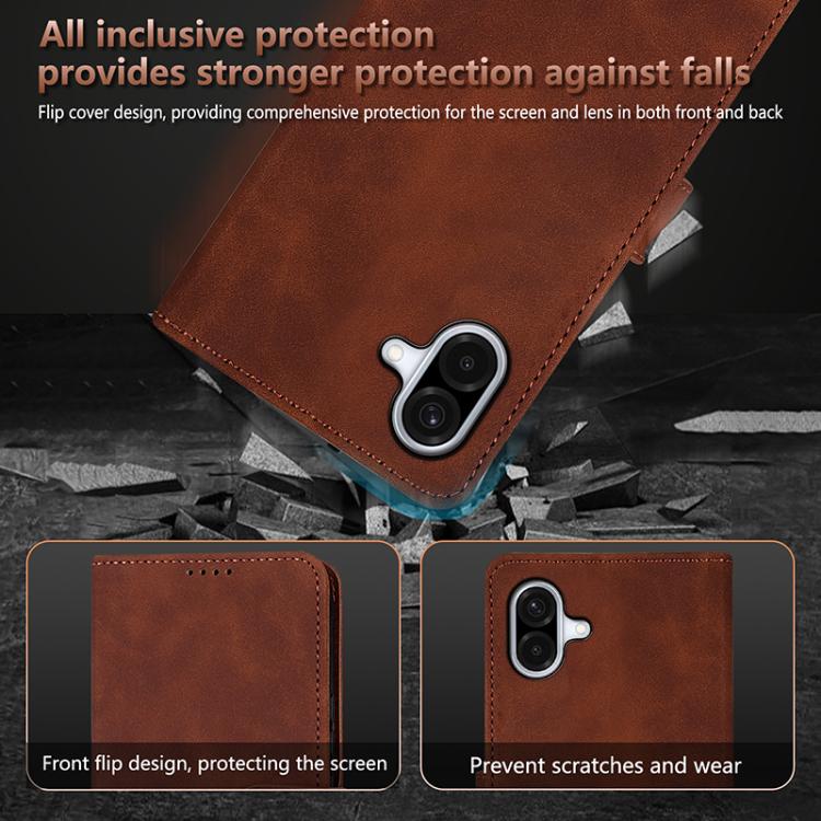 For Samsung Galaxy A07 4G AZNS Skin Feel Calf Texture Flip Leather Phone Case