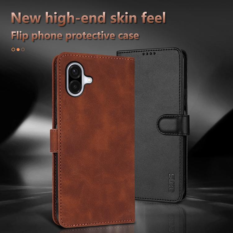 For Samsung Galaxy A07 4G AZNS Skin Feel Calf Texture Flip Leather Phone Case
